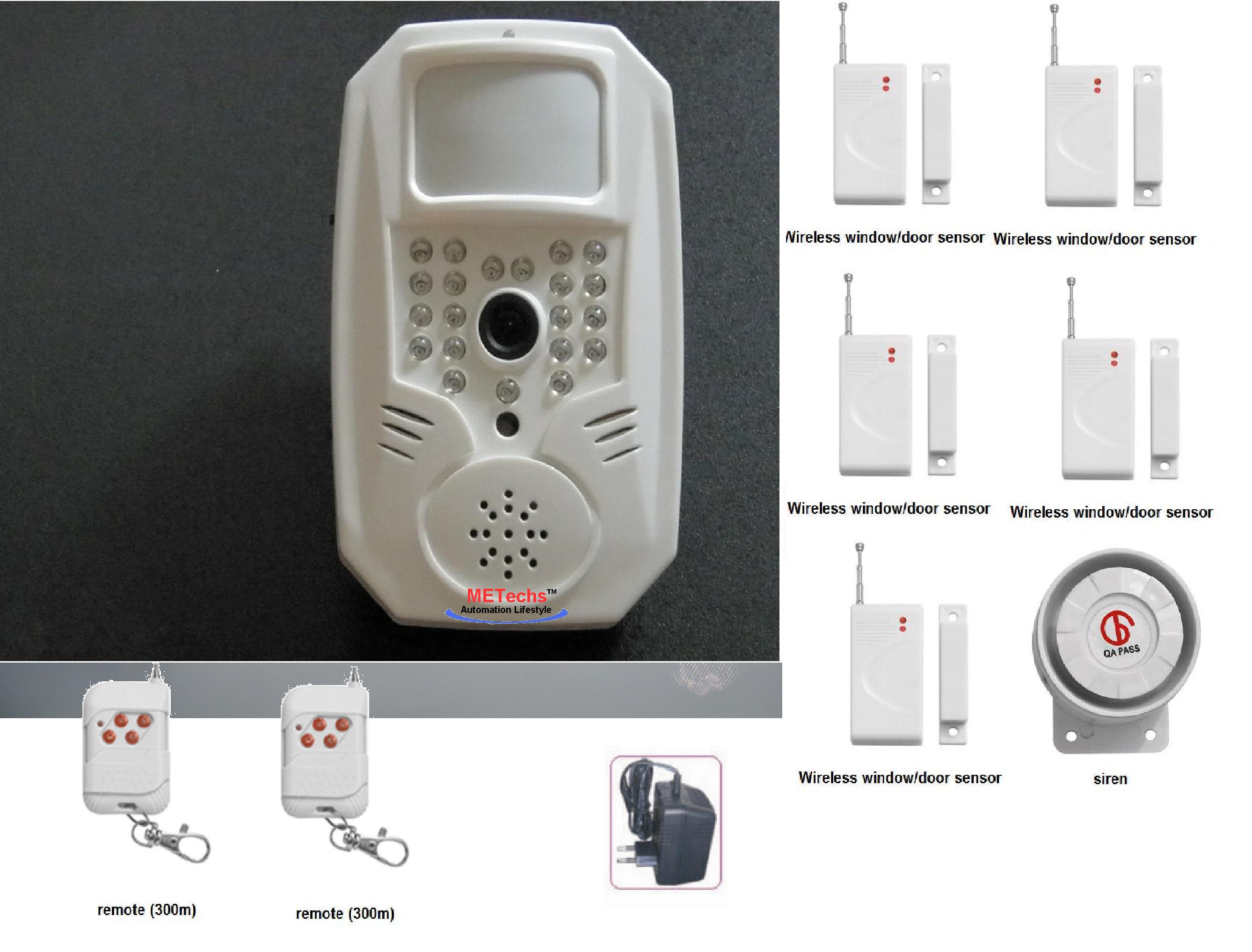 SMS/MMS GSM DVR Security Alarm Dialer No Landline Required M6E